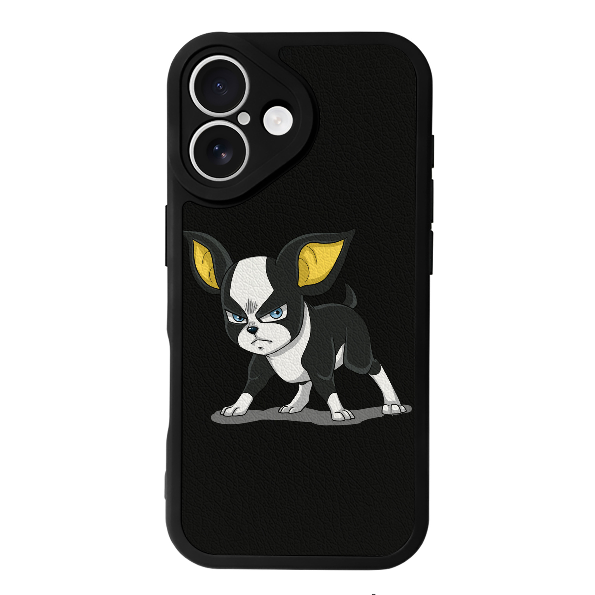 （画像用） ジョジョの奇妙な冒険 イギー JoJo's Bizarre Adventure Iggy 【iPhone 16シリーズ対応】シリコンスマホケース（レザー調） 材質：シリコン
